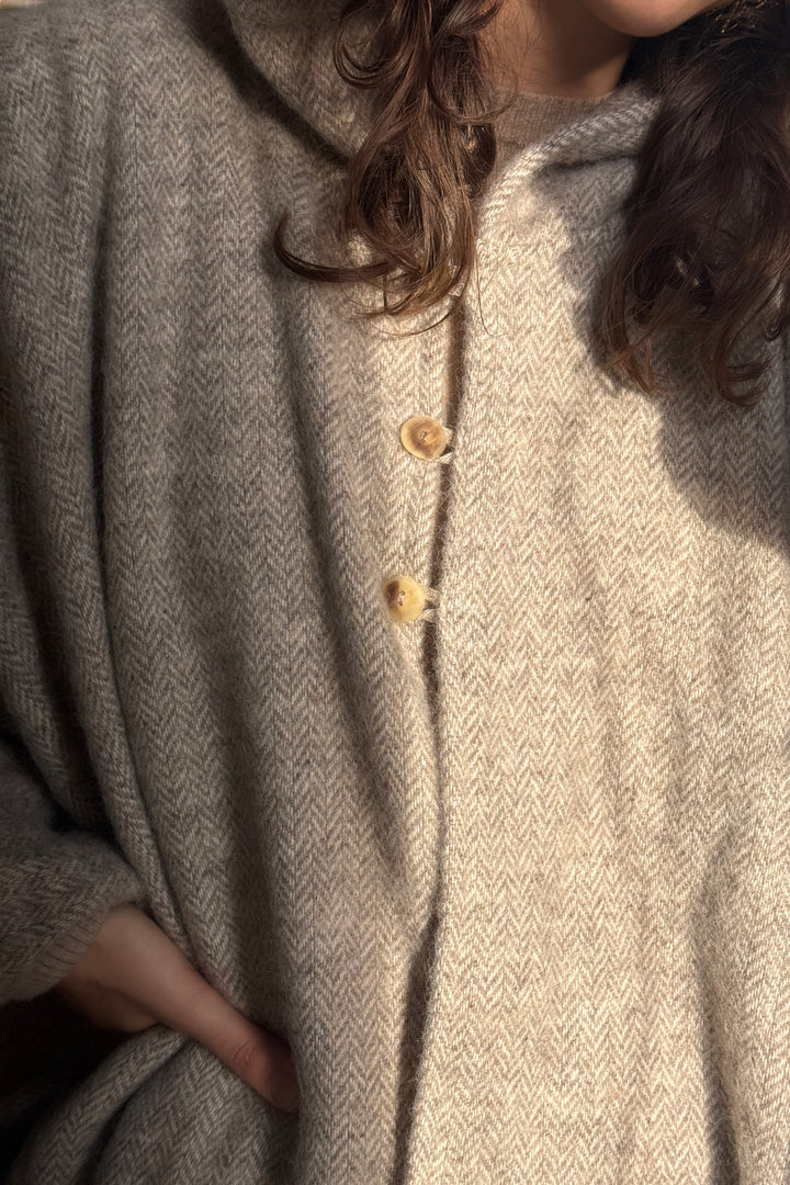 Mae wrap top made of 100% linen