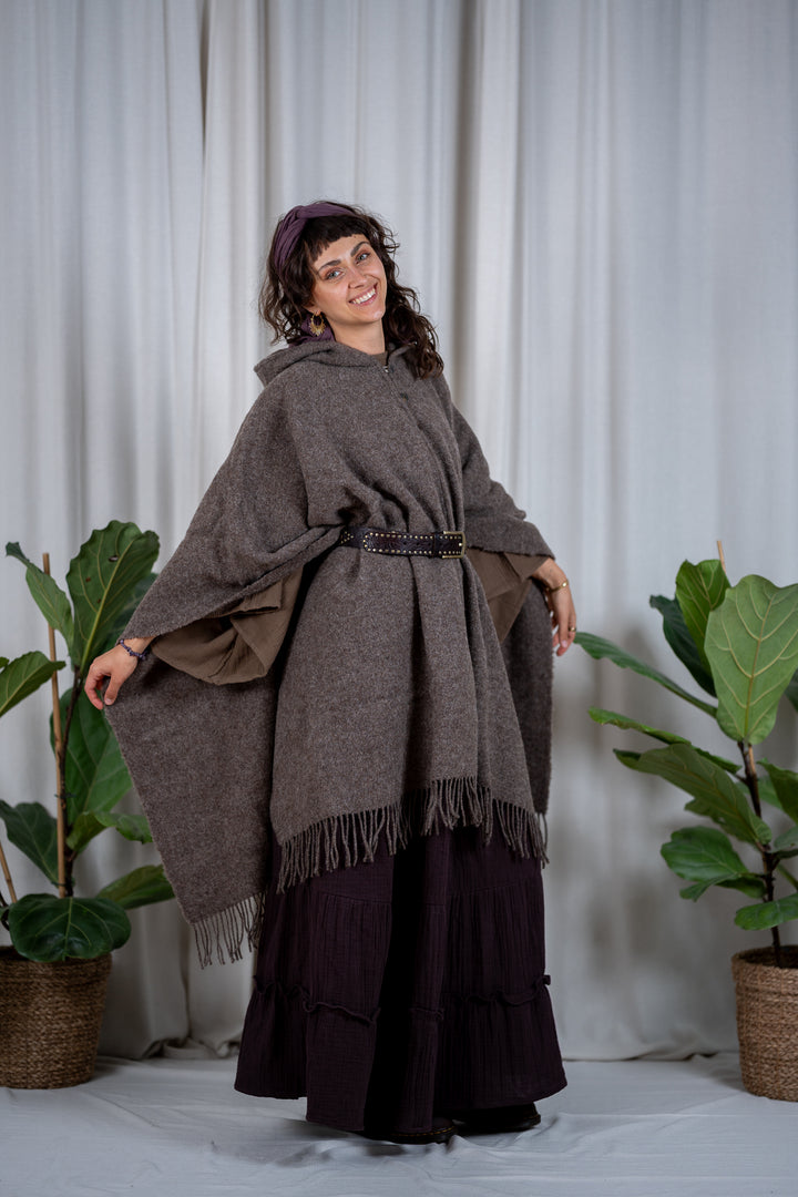 Fairy Cape in 100% Bouclé Wool