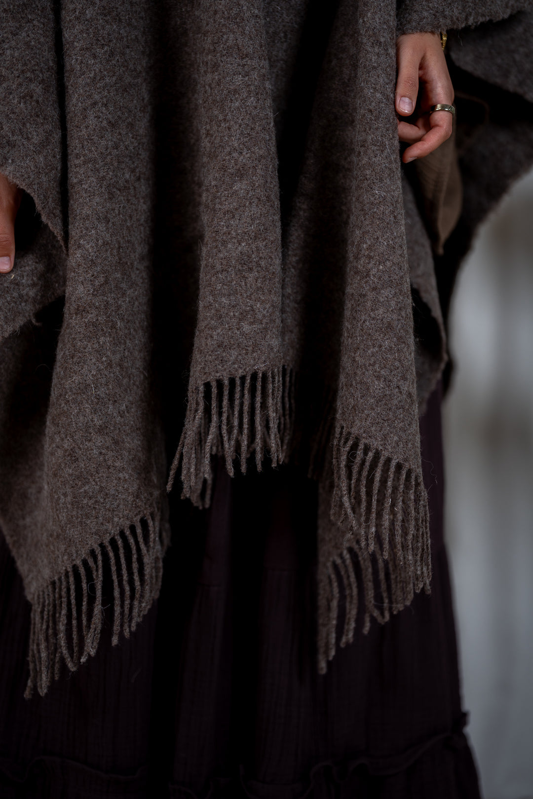 Fairy Cape in 100% Bouclé Wool
