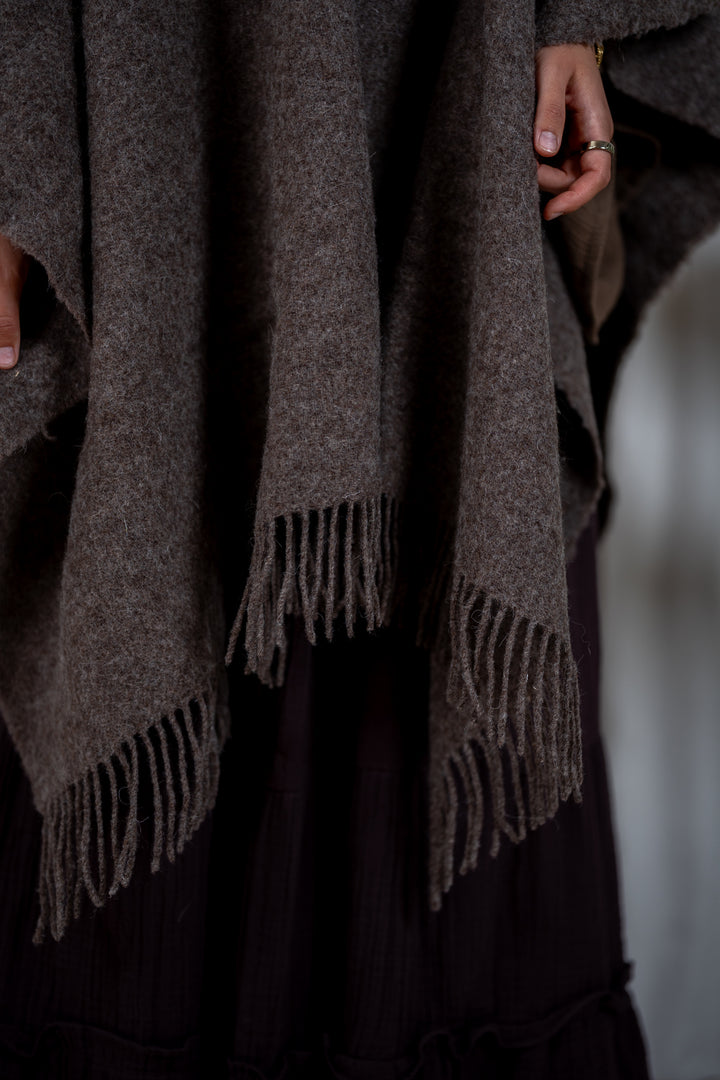 Fairy Cape in 100% Bouclé Wool