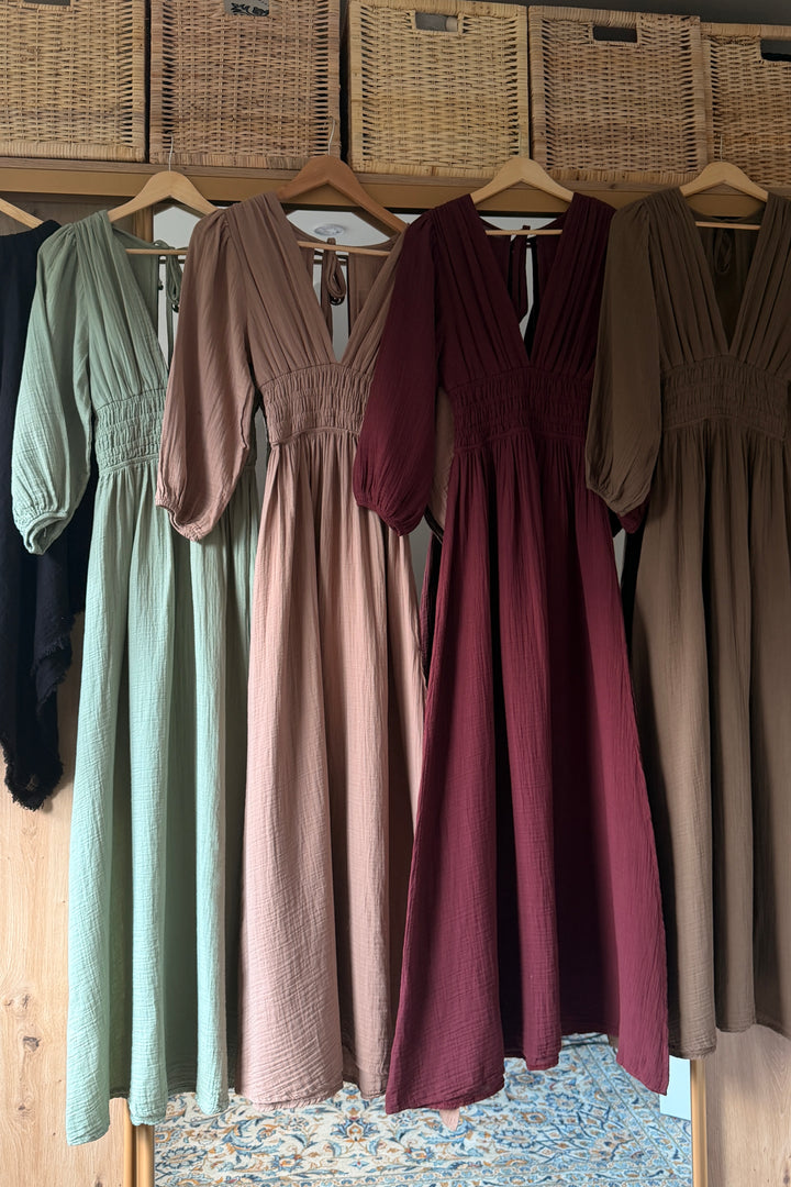 Boho Musselin Kleid