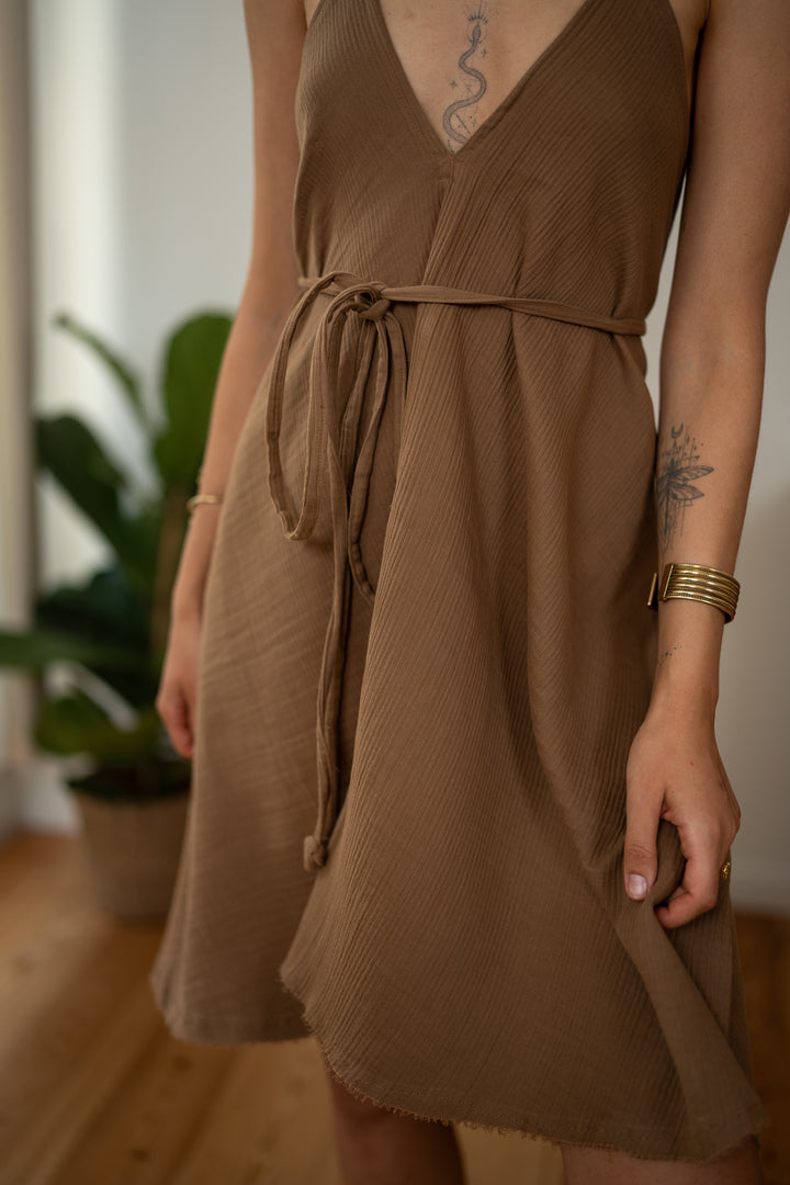 Levana muslin wrap top 