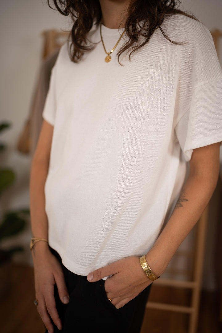 Unisex Baumwollstrick T-Shirt