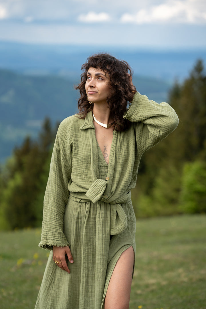 Fluffy Muslin Blouse