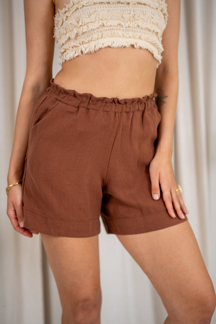 Mae Shorts Leinen-Tencel