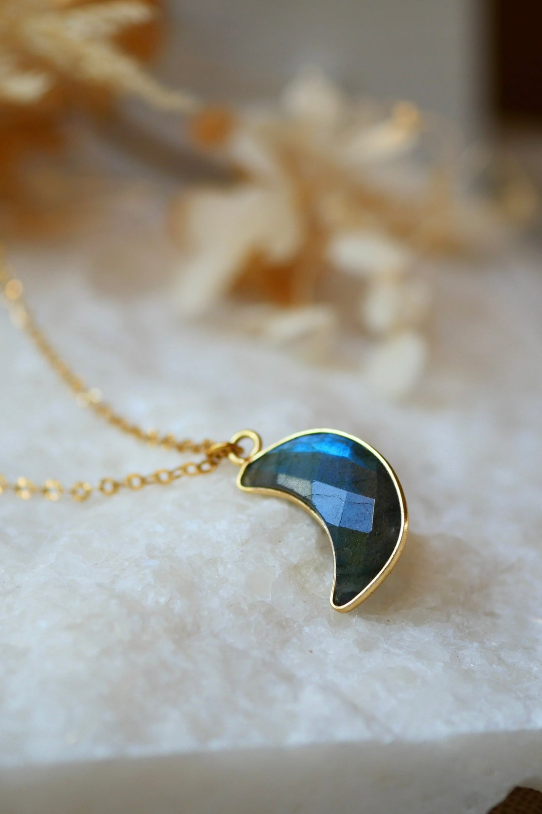 Ophelia Necklace – Moonstone and Labradorite