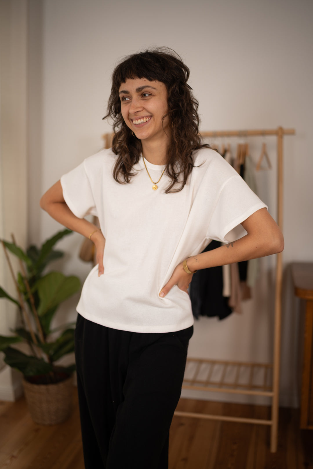 Unisex Baumwollstrick T-Shirt