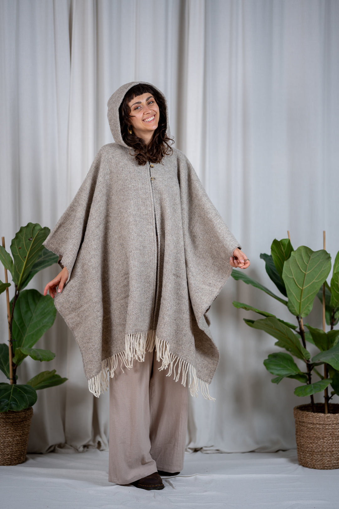 Fairy Cape in 100% Bouclé Wool