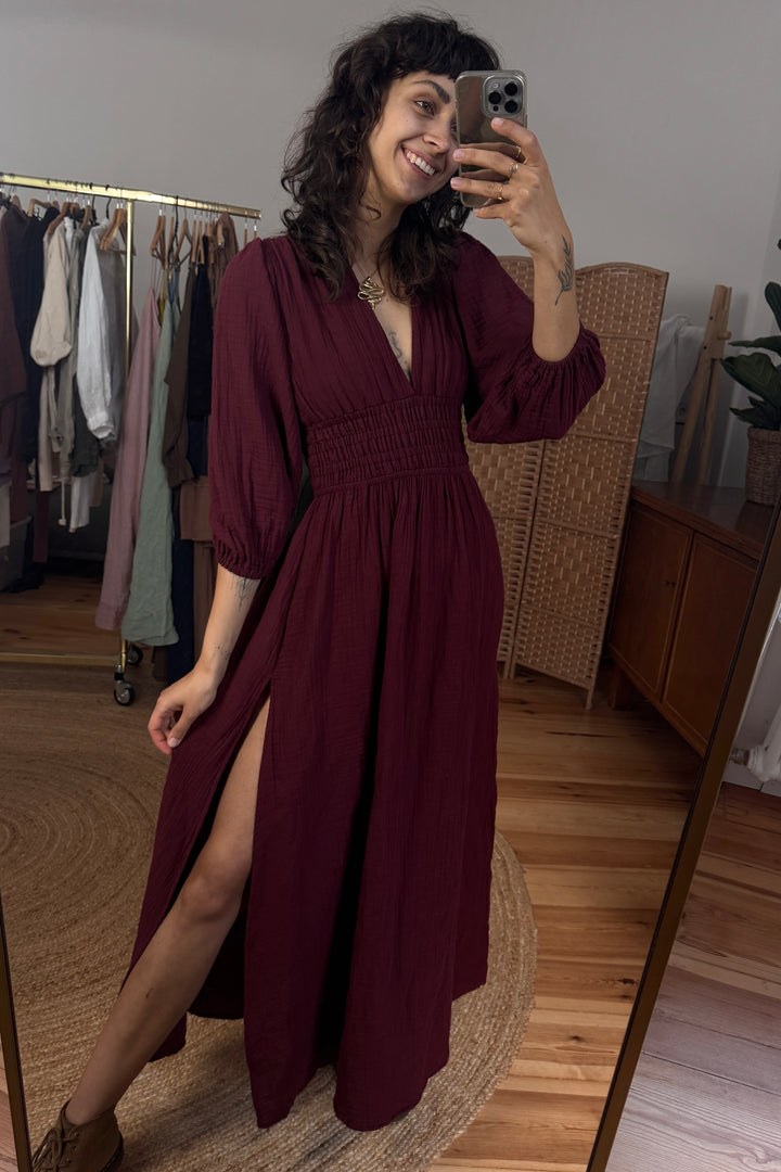 Boho Musselin Kleid