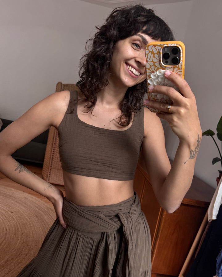 muslin bustier 