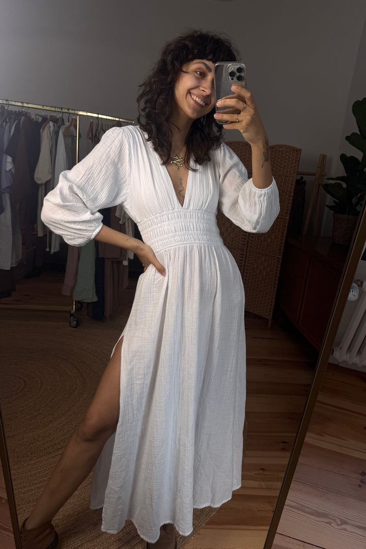 Boho Musselin Kleid
