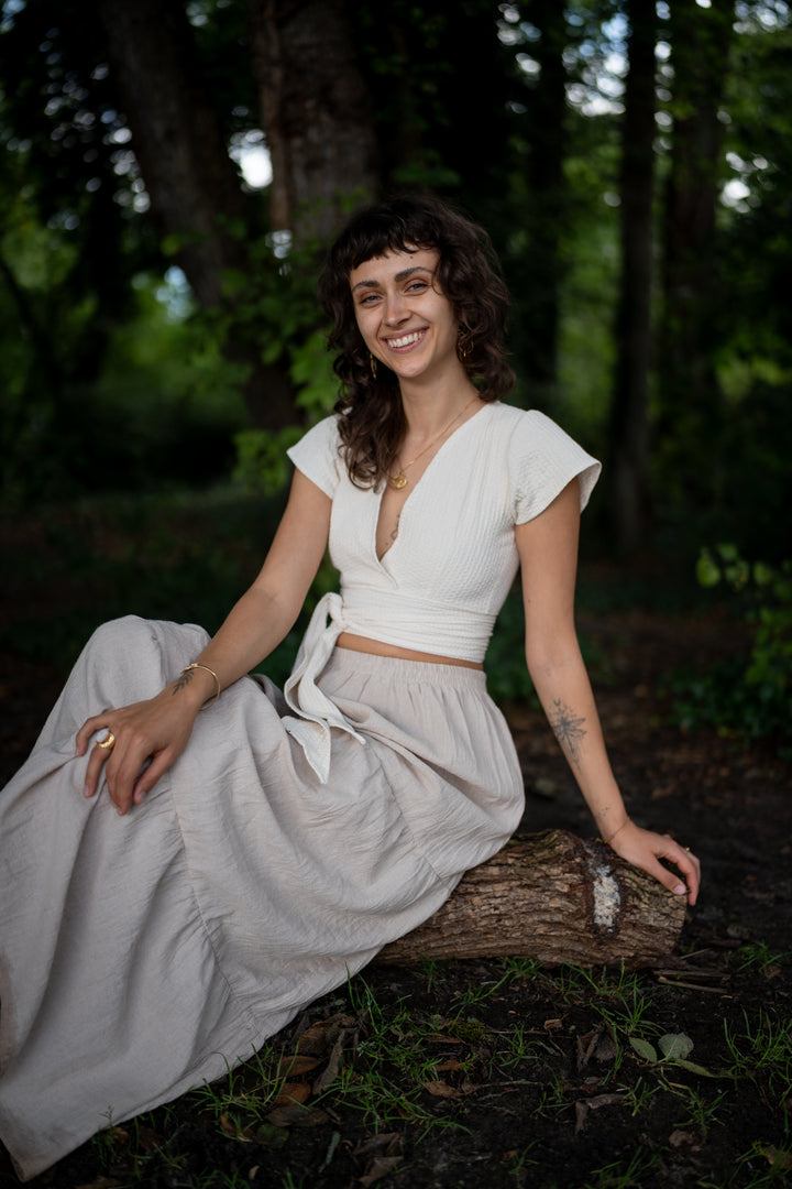 Gaia Top – strukturierte Baumwolle