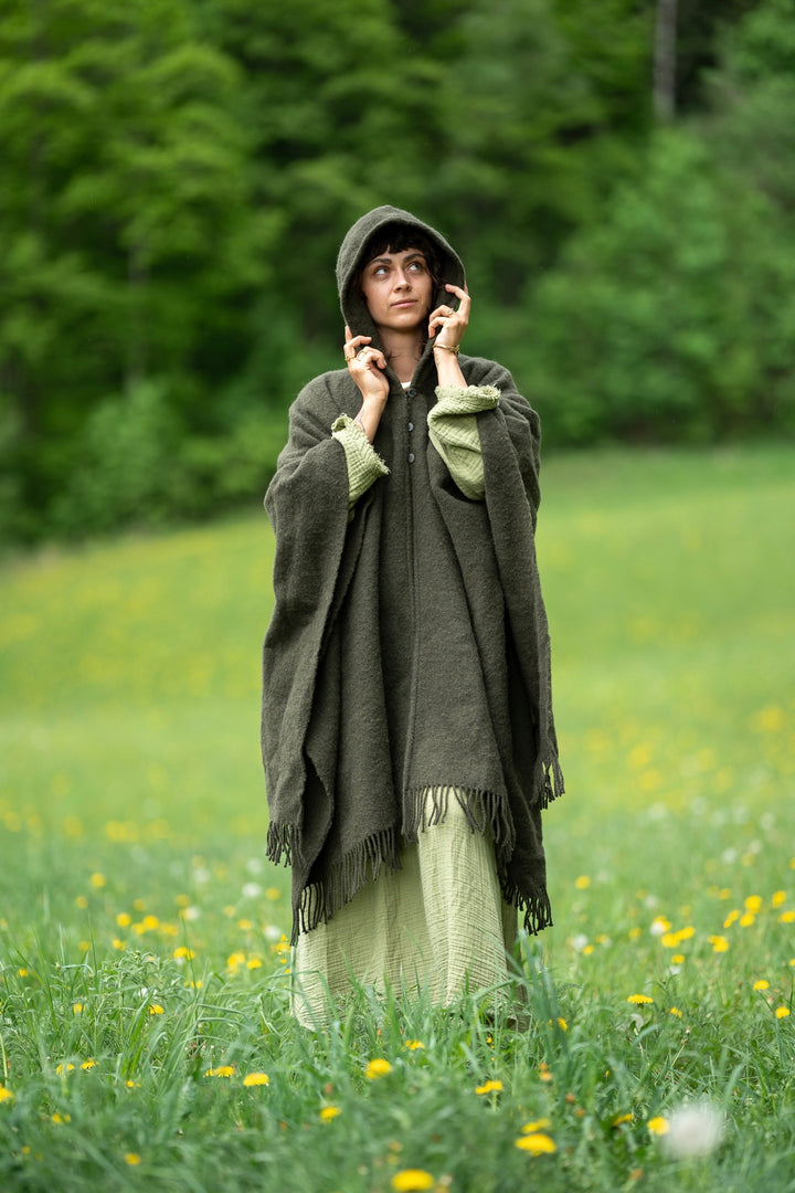Fairy Cape in 100% Bouclé Wool