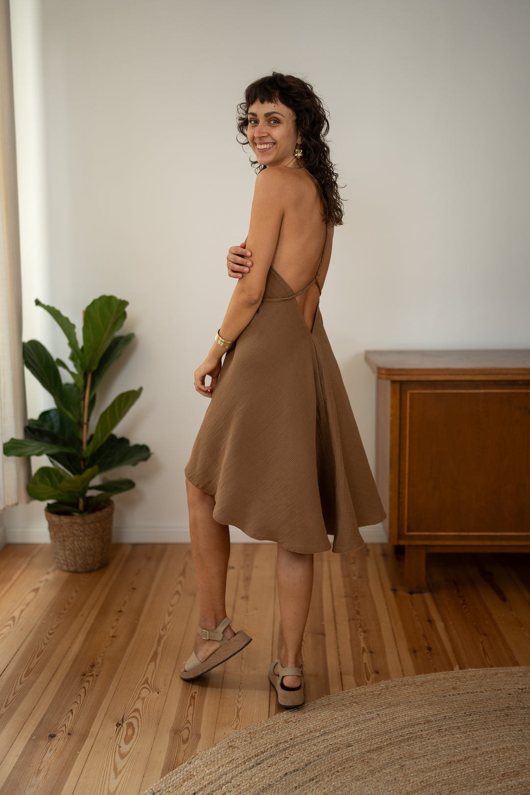 Levana muslin wrap top 