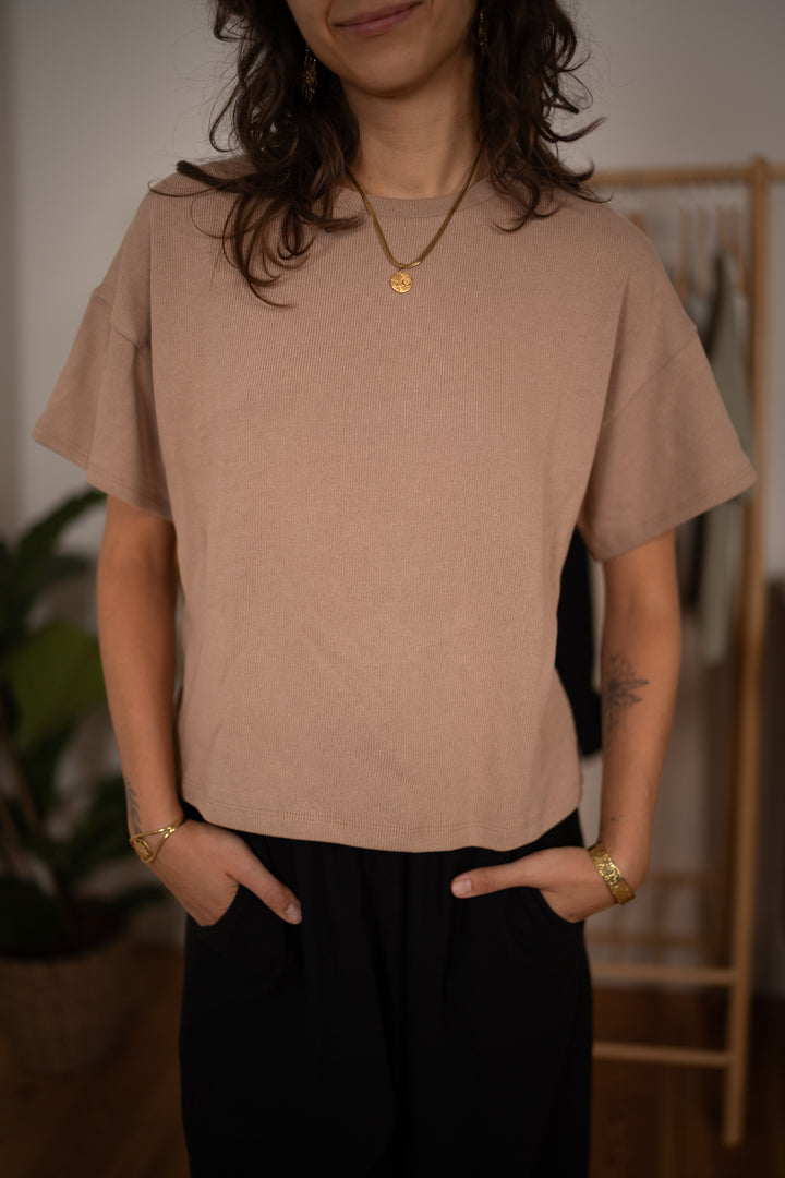 Unisex Baumwollstrick T-Shirt