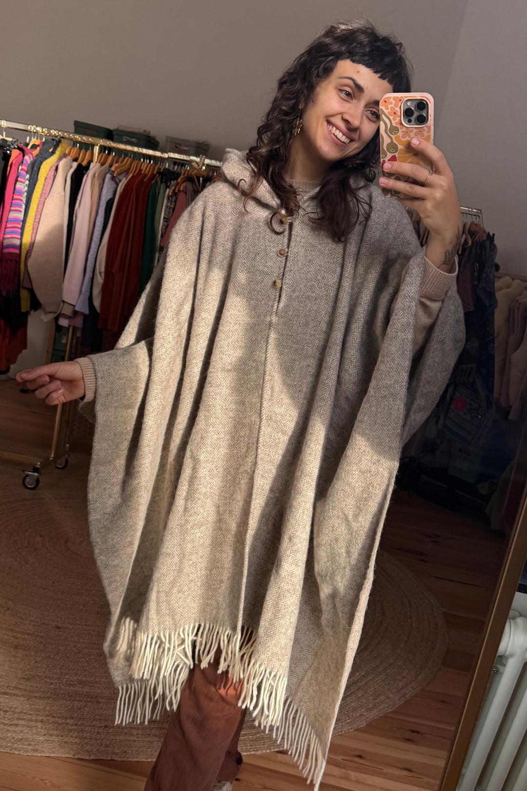 Mae wrap top made of 100% linen