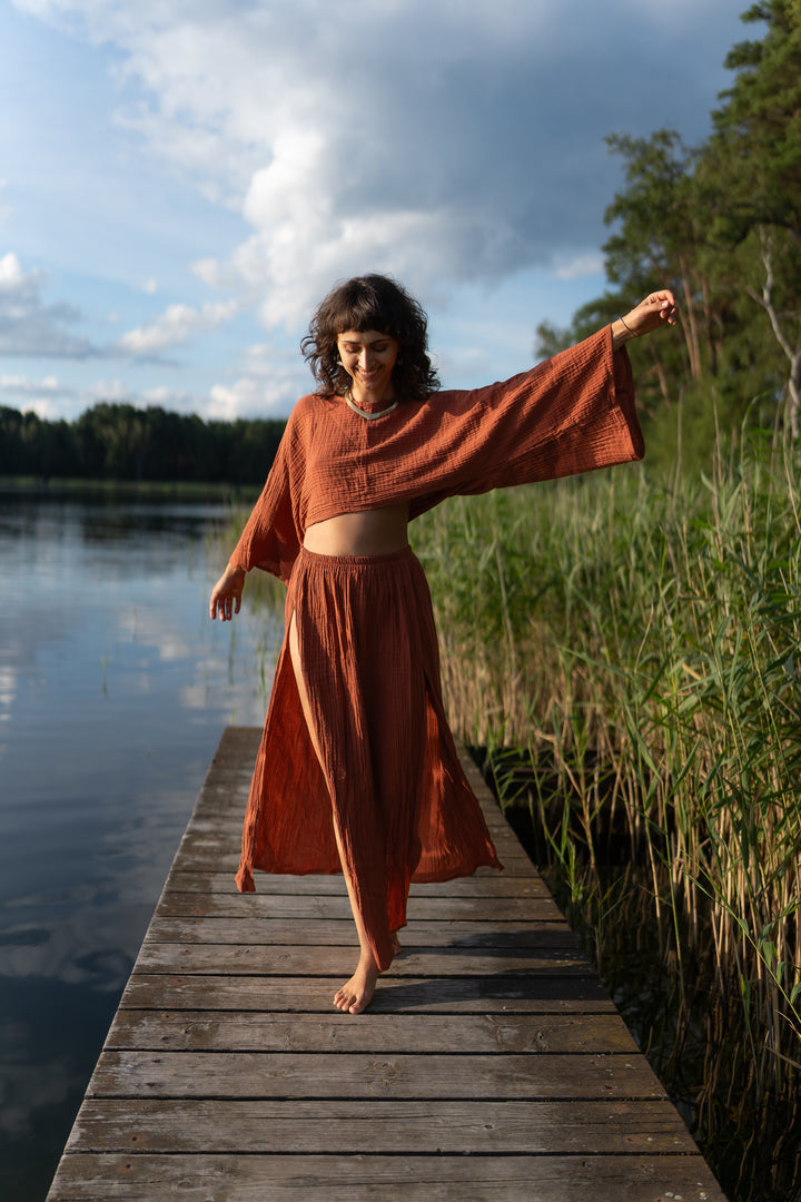 Cleo Muslin Top