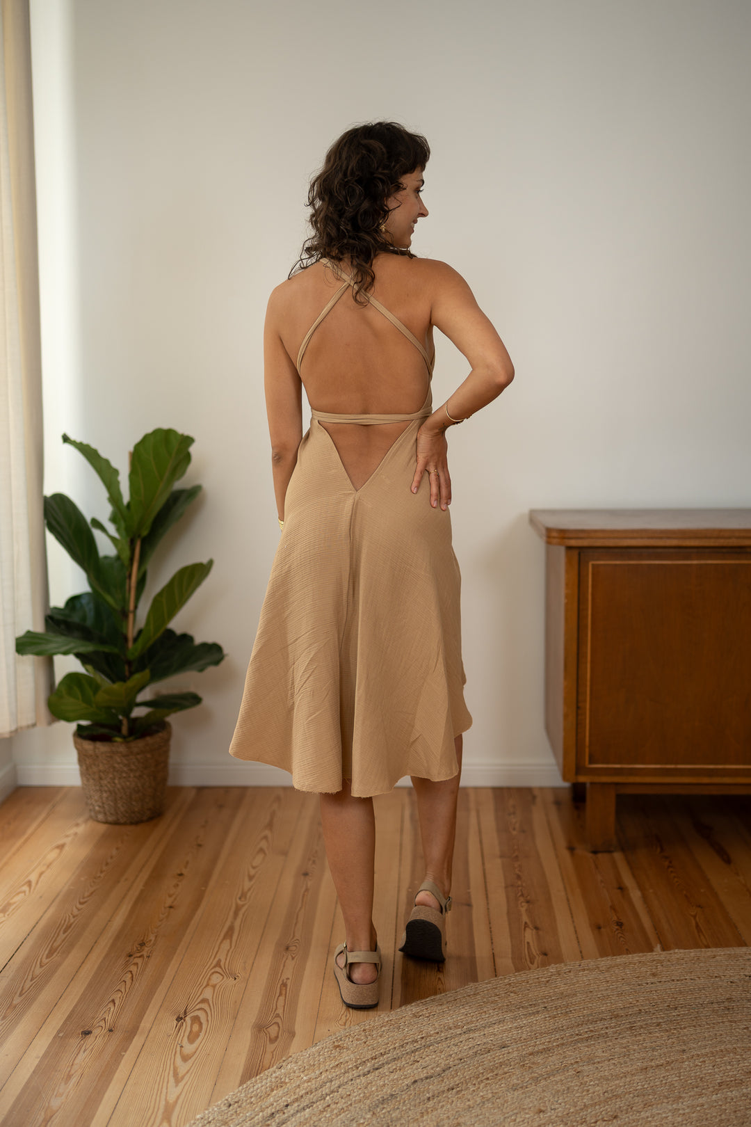 Levana muslin wrap top 