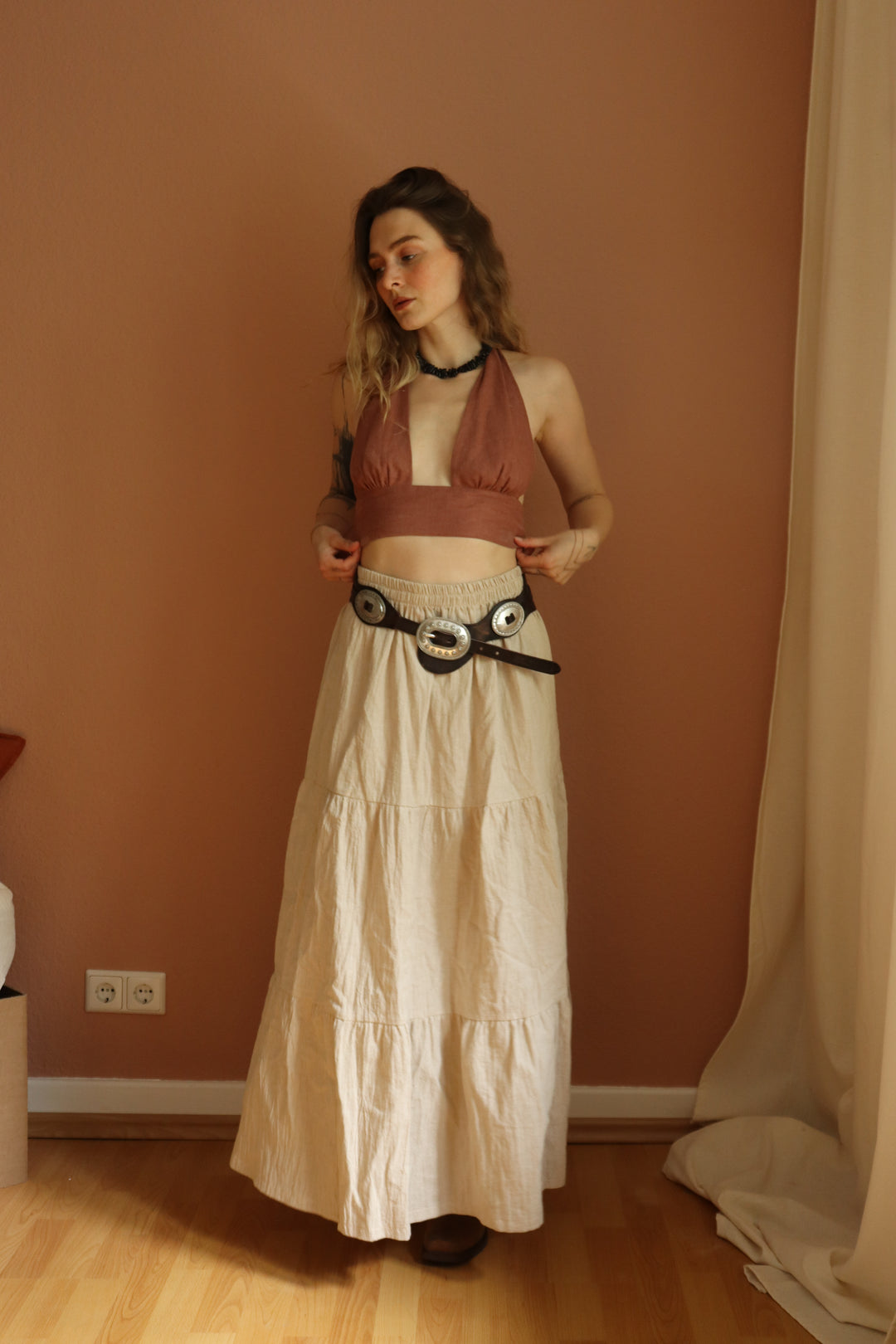 Lunara Leinen Maxirock