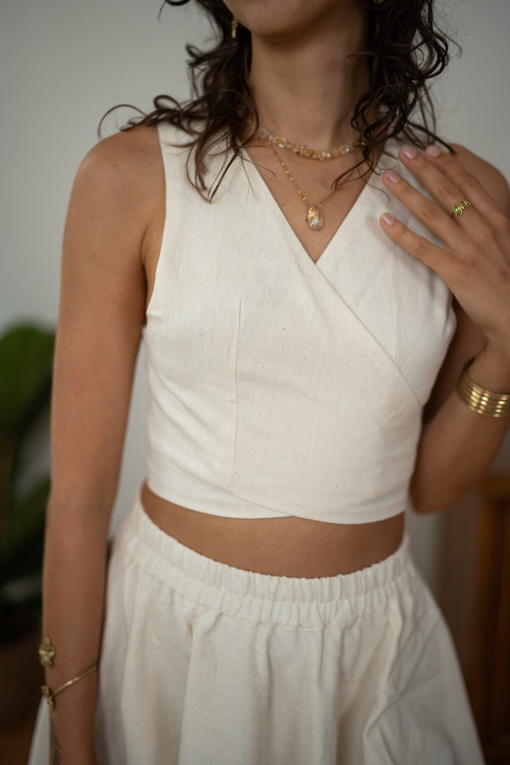 Ariana wrap top