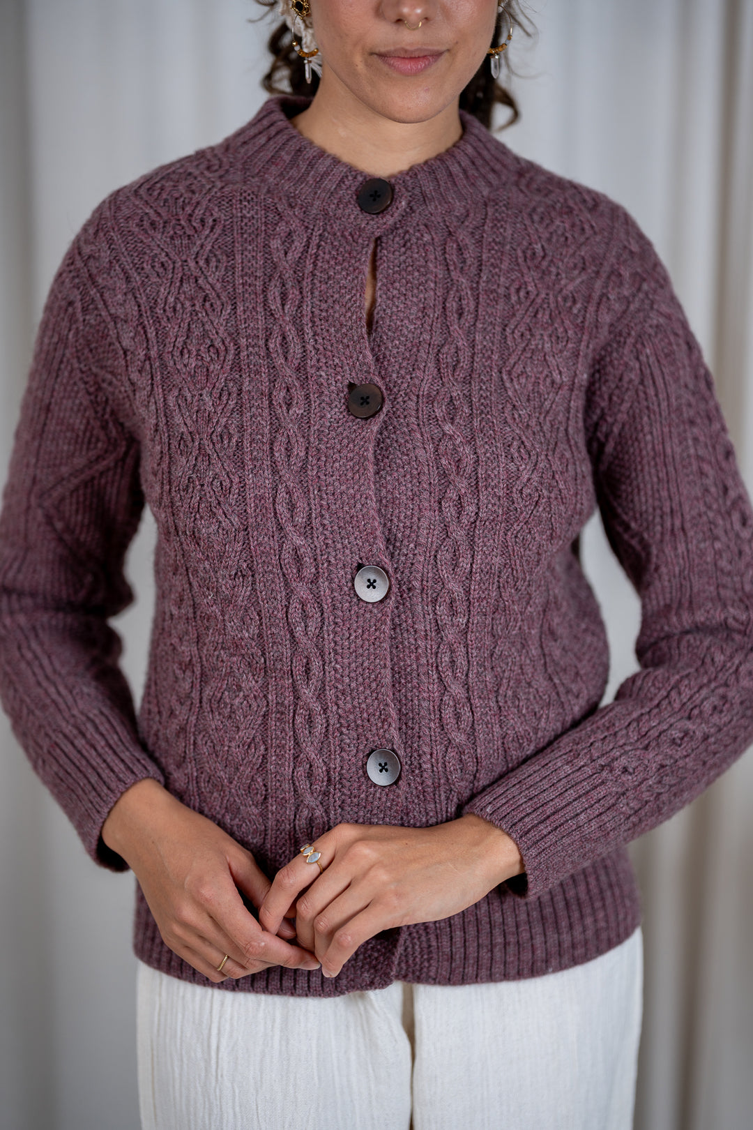 Flutter Cardigan in 100% Pure Merino Wool