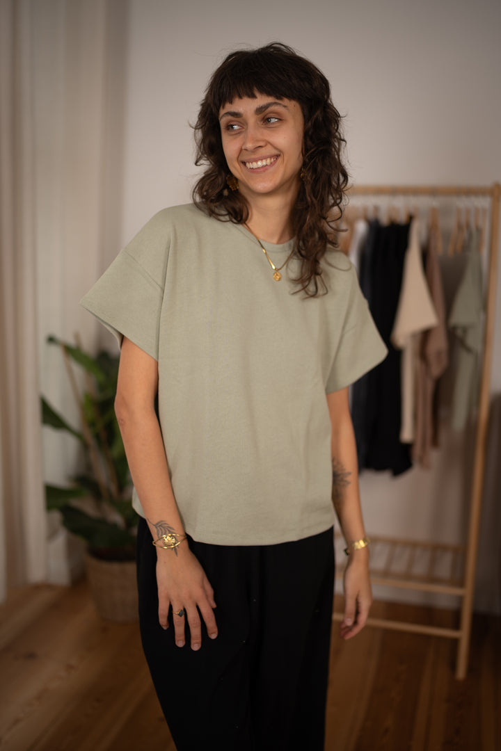 Unisex Baumwollstrick T-Shirt