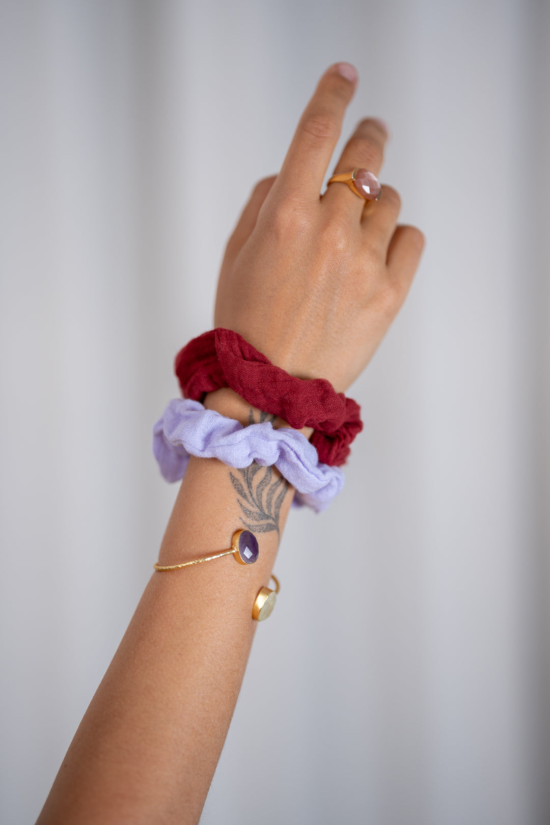 Colorful Cotton Scrunchies