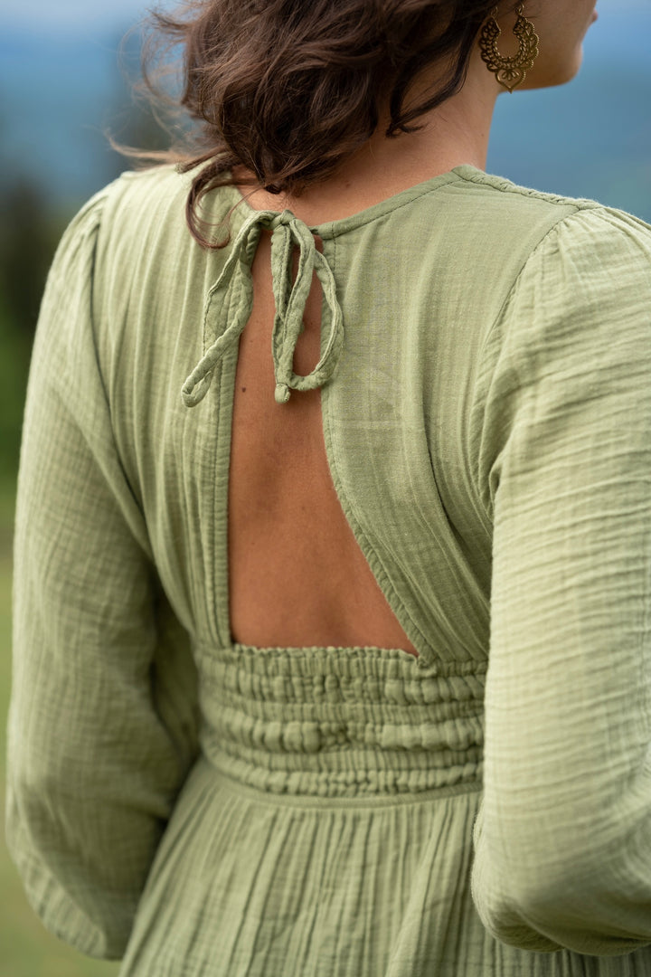 Boho Muslin Dress 