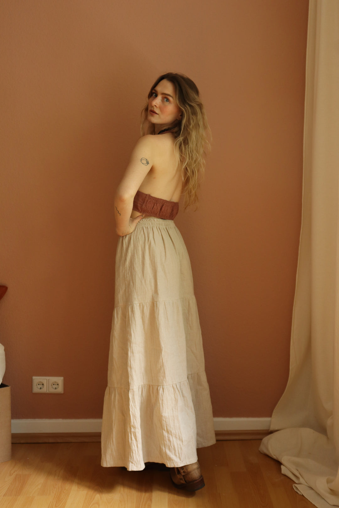 Lunara Leinen Maxirock