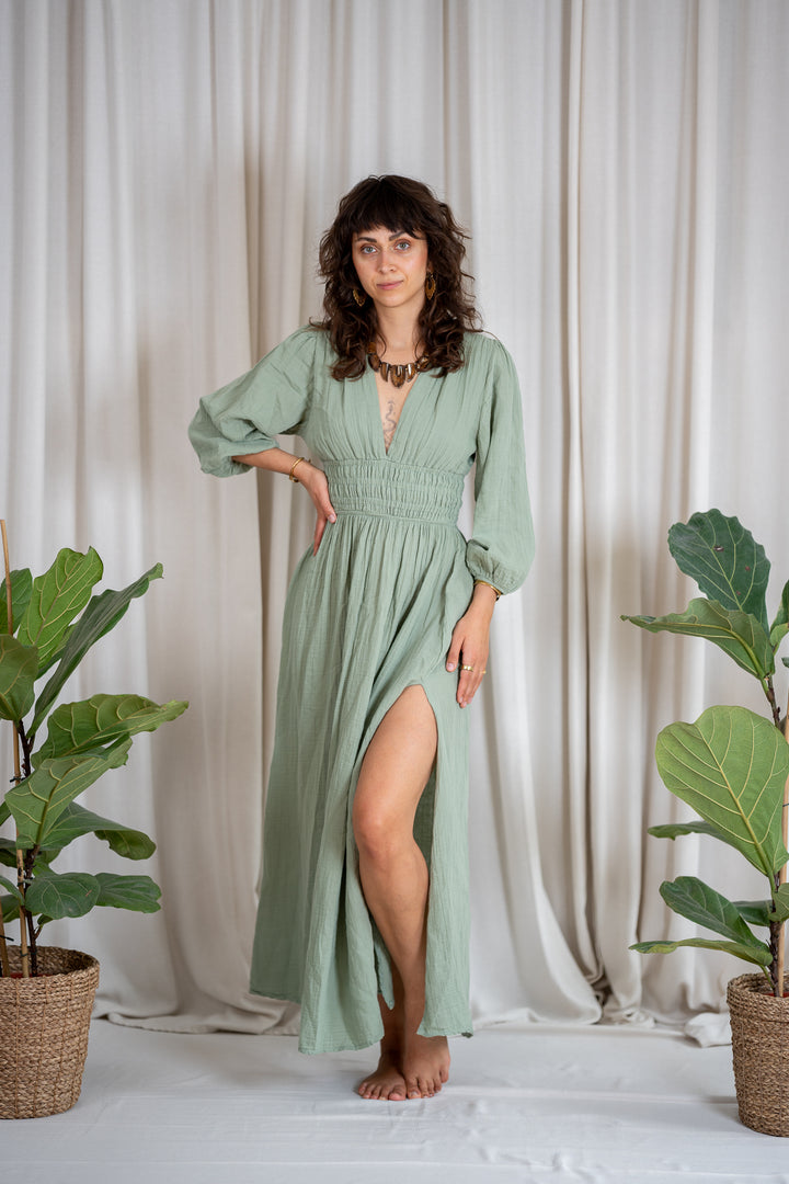 Boho Muslin Dress 