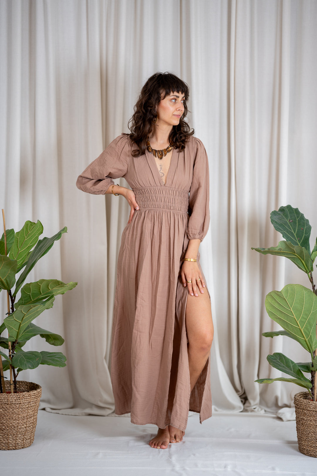 Boho Muslin Dress 