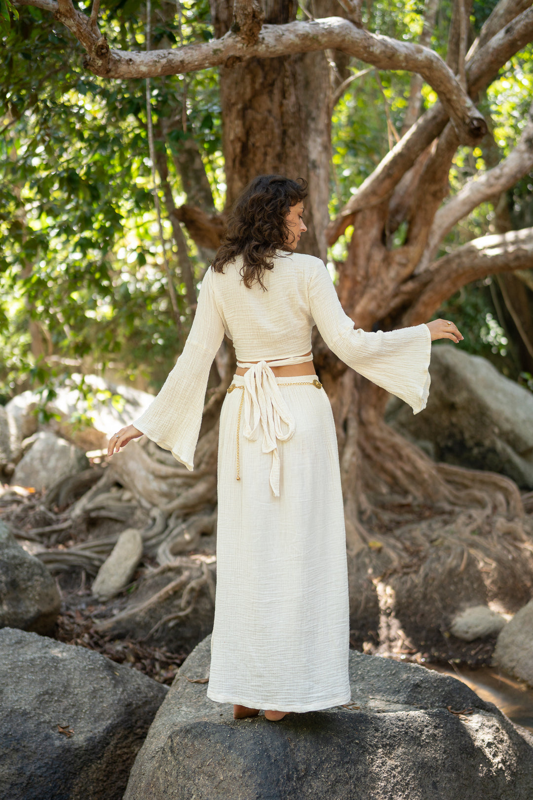 Levana Muslin Wrap Top 