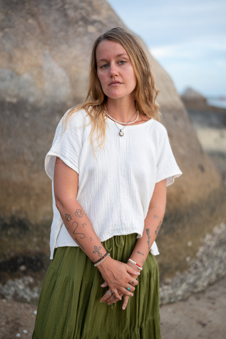 Linen Muslin Skirt 