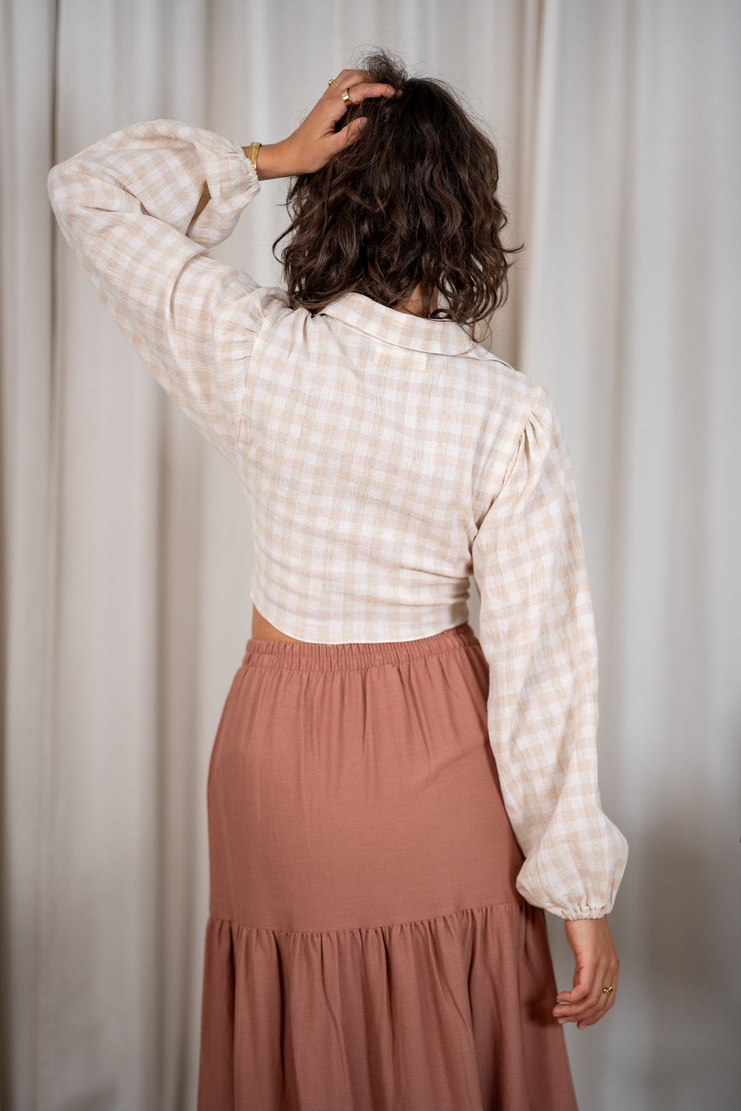Liora Wickelbluse mit Leinen
