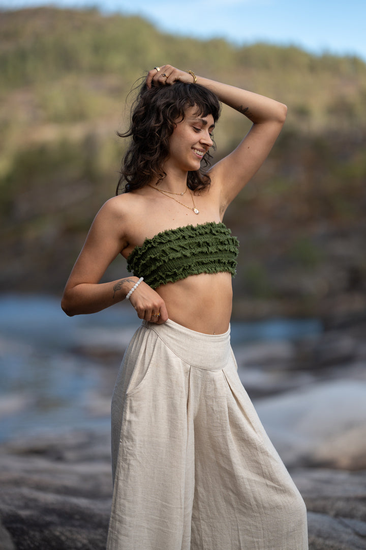 Fringe Bustier Terracotta