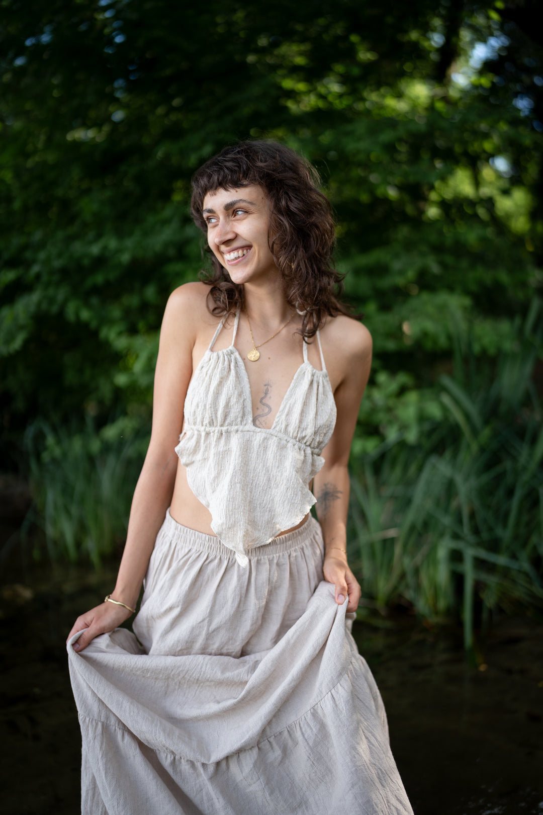 Naia Mermaid Top mit Leinen