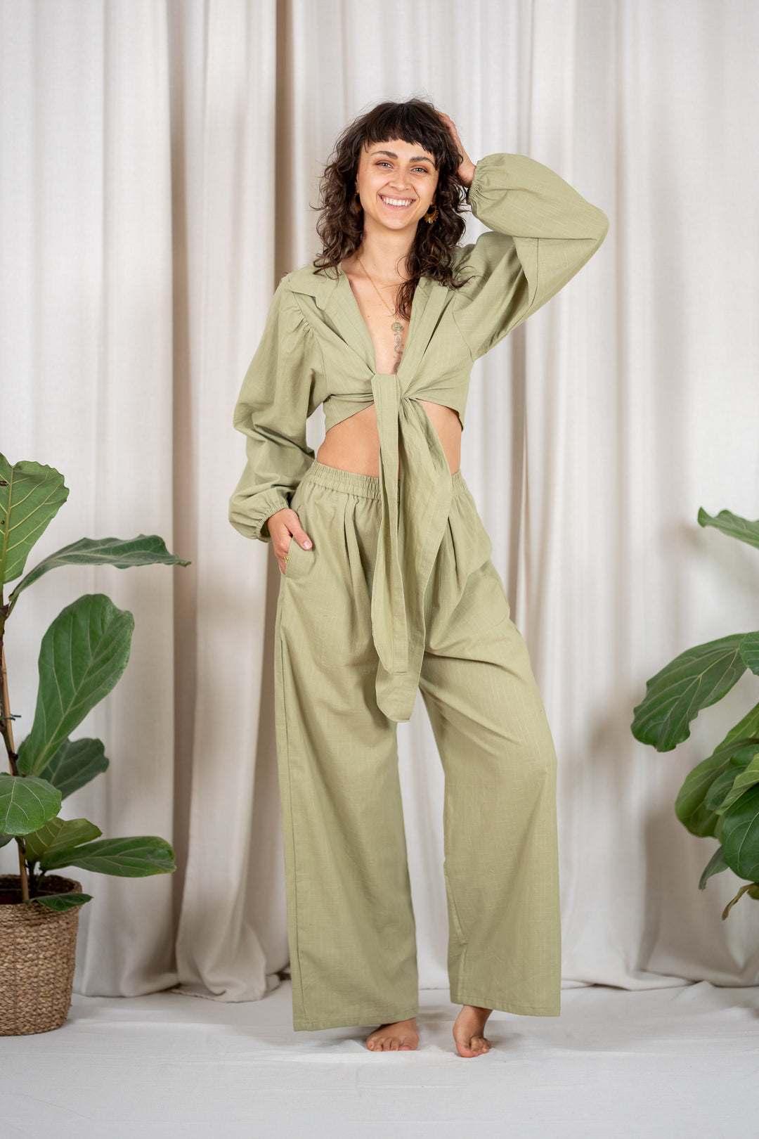 Kyra muslin pants