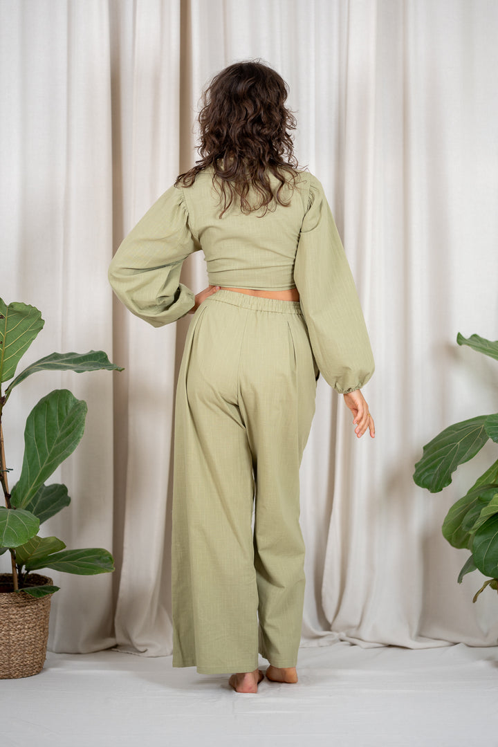 Liora Wickelbluse aus Baumwolle