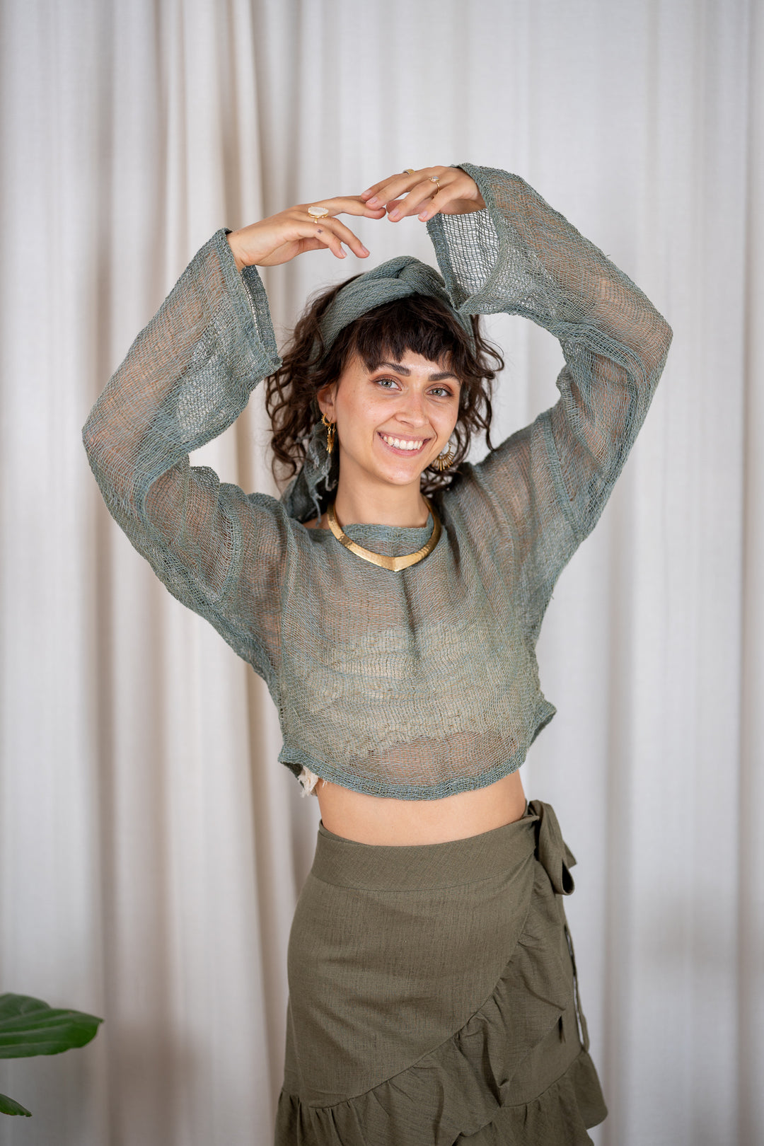 Nereya Netz Crop-Top