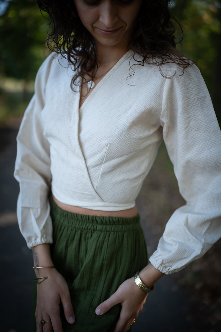 Layla Wickelbluse