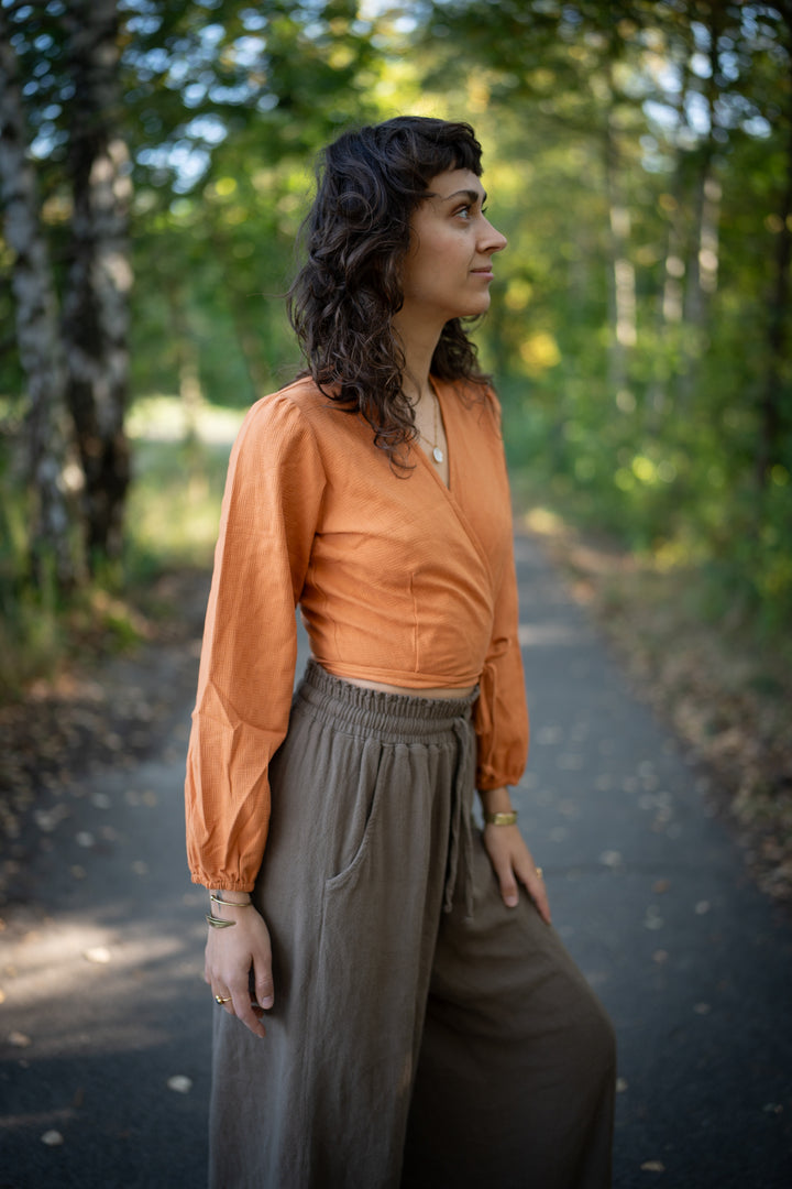 Layla Wickelbluse