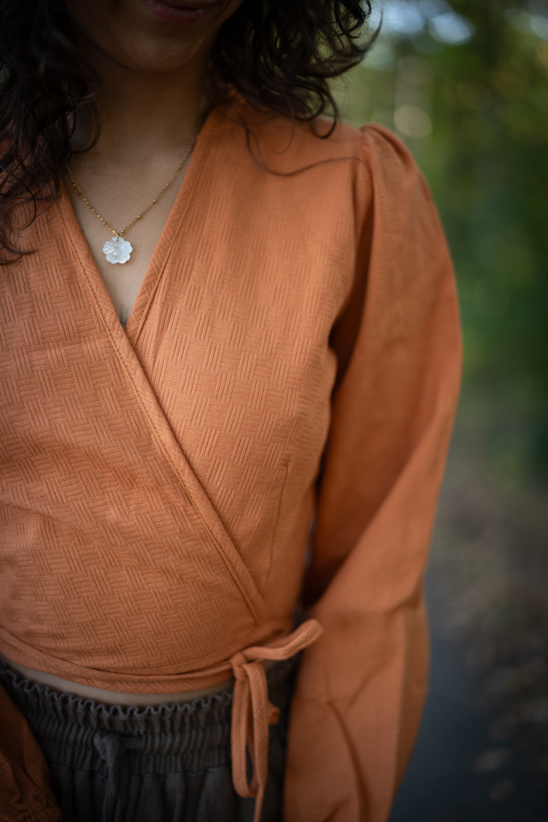 Layla Wickelbluse
