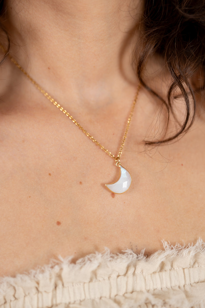Ophelia Necklace – Moonstone and Labradorite