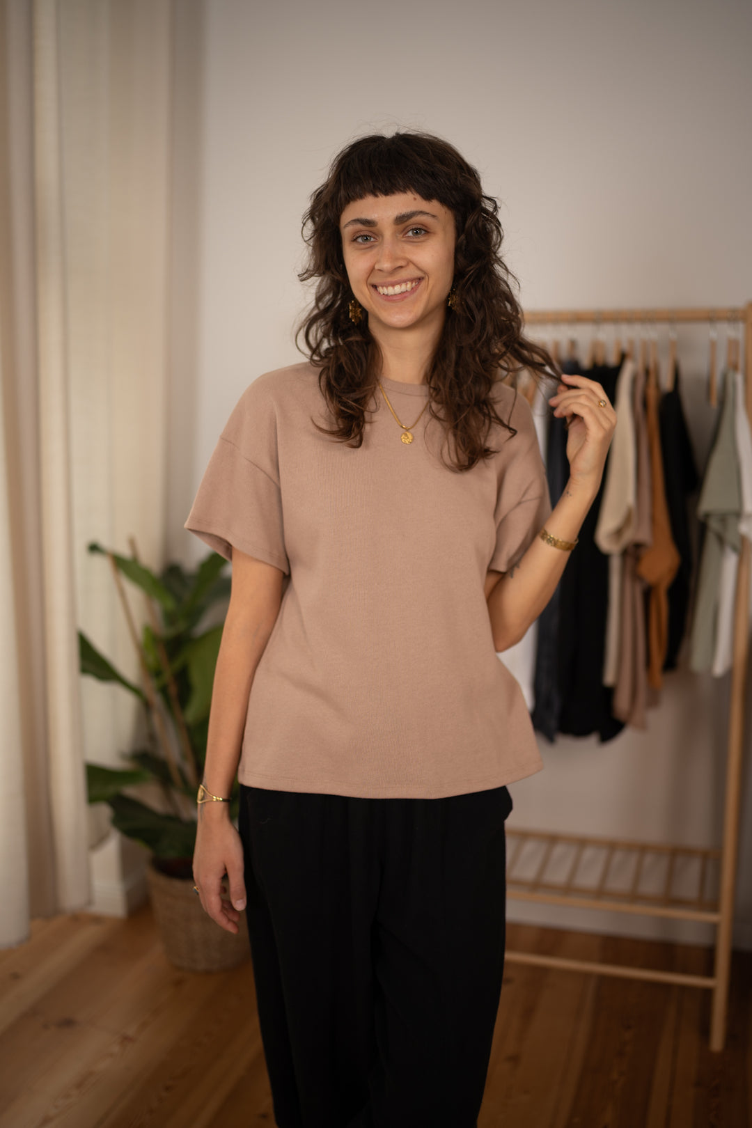 Unisex Baumwollstrick T-Shirt