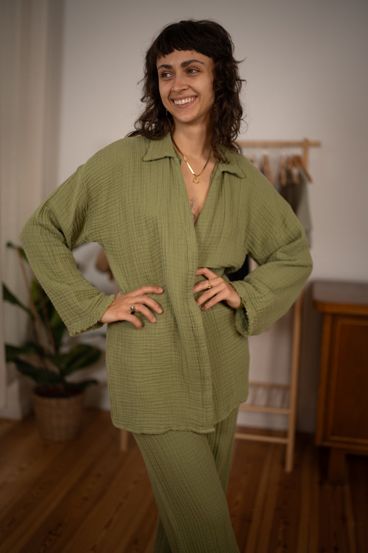 Nia Aladdin pants with scarf