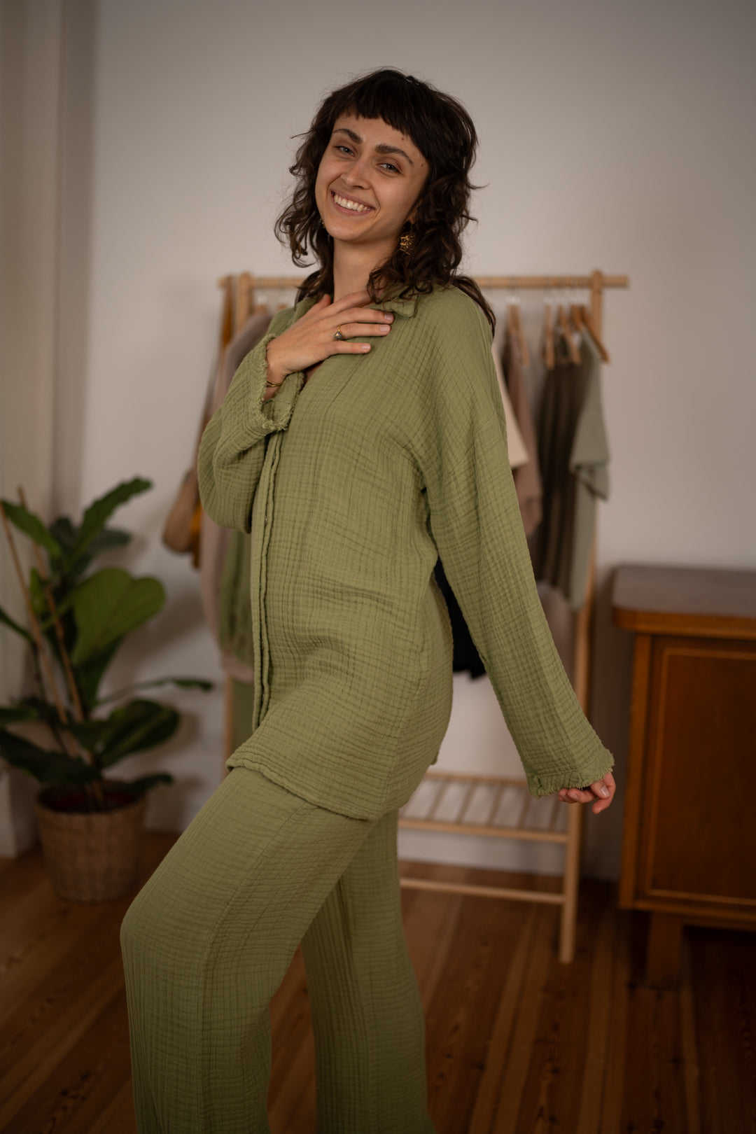 Nia Aladdin pants with scarf