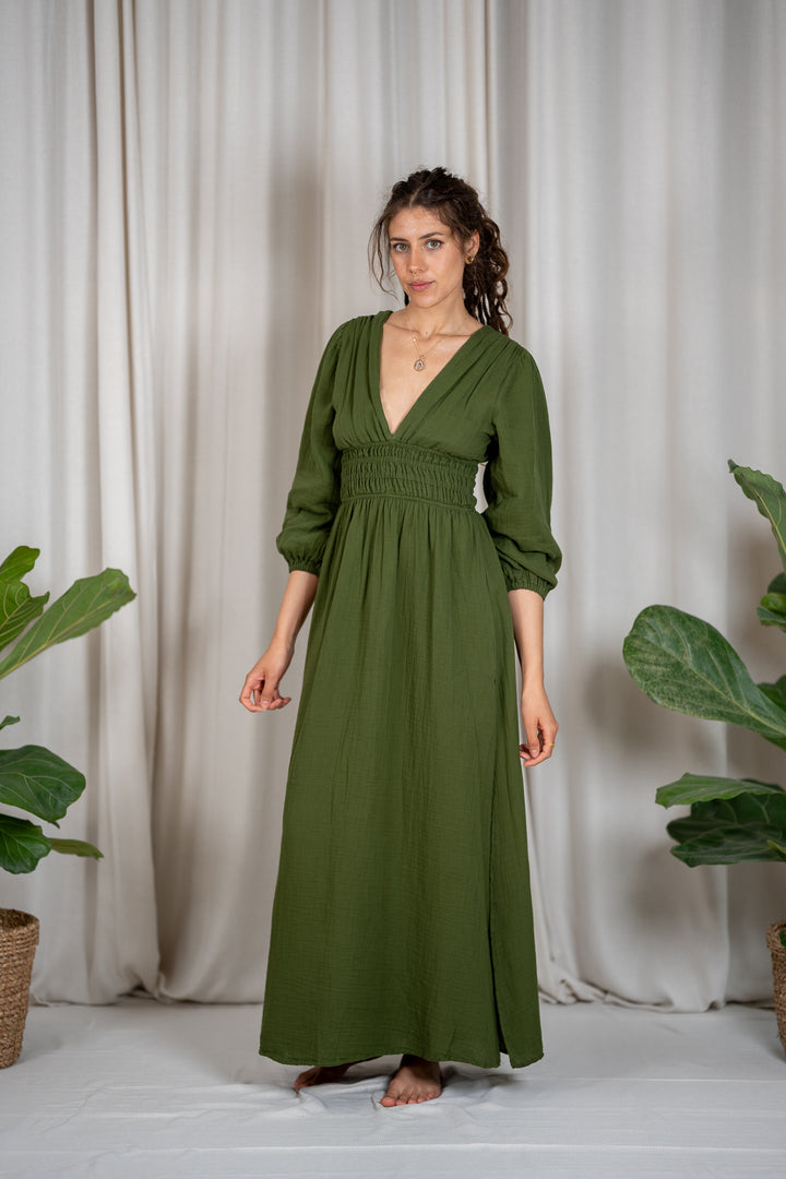 Boho Musselin Kleid