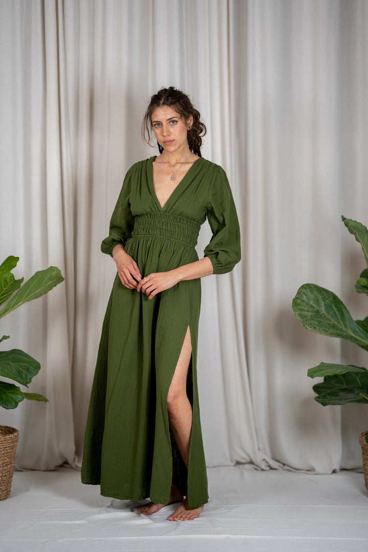 Boho Musselin Kleid