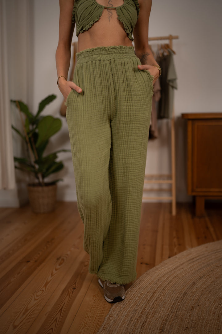 Nia Aladdin pants with scarf