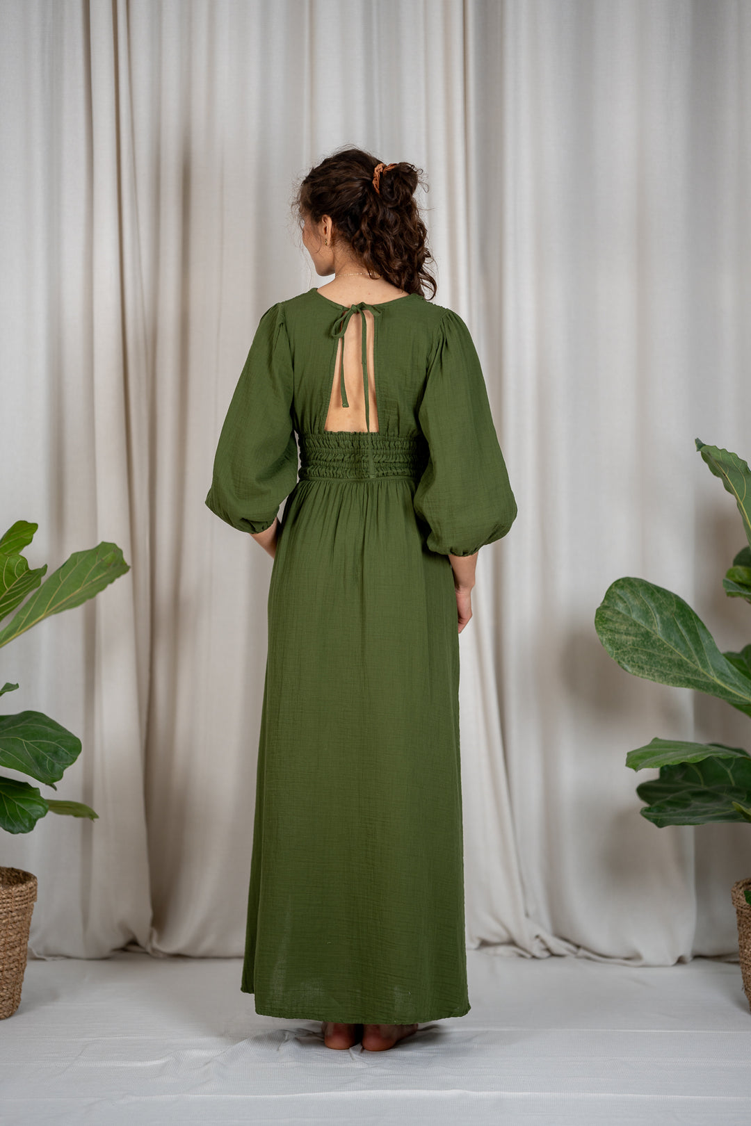 Boho Musselin Kleid